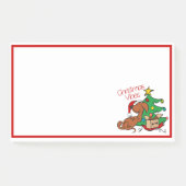 Kerstsfeer Dachshond Hond Post-It Notities Post-it® Notes (Voorkant)