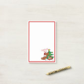 Kerstsfeer Dachshond Hond Post-It Notities Post-it® Notes (Op bureau)