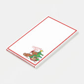 Kerstsfeer Dachshond Hond Post-It Notities Post-it® Notes (Schuin)