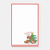 Kerstsfeer Dachshund Hond Post-It Notities Post-it® Notes (Voorkant)