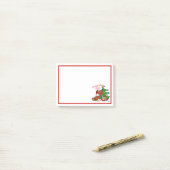 Kerstsfeer Dachshund Hond Post-It Notities Post-it® Notes (Op bureau)