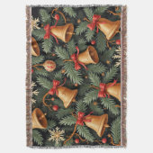Kerstsfeer, decoratief kerstpatroon, deken (Voorkant Verticaal)