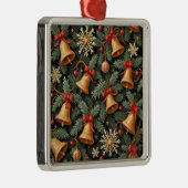 Kerstsfeer, decoratief kerstpatroon, metalen ornament (Rechts)