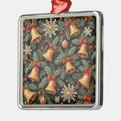 Kerstsfeer, decoratief kerstpatroon, metalen ornament (Links)
