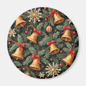 Kerstsfeer, decoratief patroon. magneet (Voorkant)