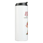 Kerstsfeer, feestelijke thermische tuimelaar thermosbeker (Gedraaid links)