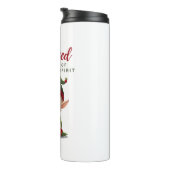 Kerstsfeer, feestelijke thermische tuimelaar thermosbeker (Geroteerd rechts)