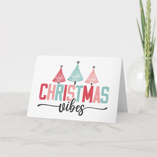 Kerstsfeer - Festief Boomontwerp Kaart (Voorkant)