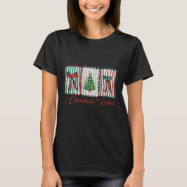 Kerstsfeer Festive Kerstontwerp T-shirt