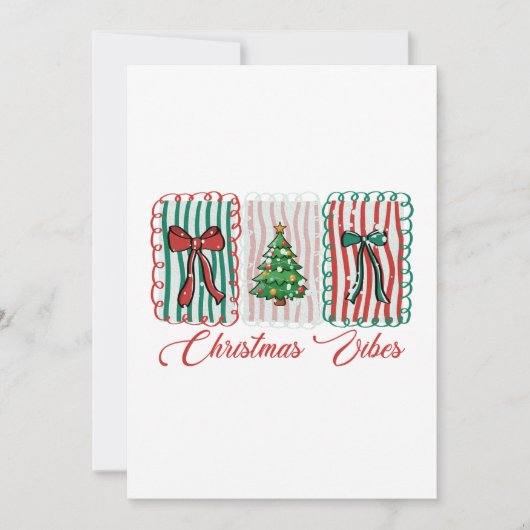 Kerstsfeer Festive Vakantie Design Kaart (Voorkant)