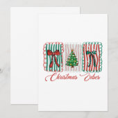 Kerstsfeer Festive Vakantie Design Kaart (Voorkant / Achterkant)