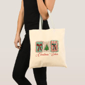 Kerstsfeer Festive Vakantie Design Tote Bag (Voorkant (product))