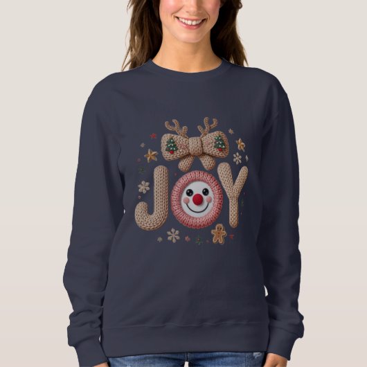Kerstsfeer Gebreid Trui (Voorkant)
