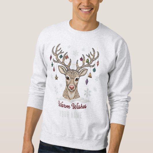 Kerstsfeer, herteneditie trui (Voorkant)