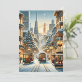Kerstsfeer in San Francisco - Kaarten (Staand voorkant)