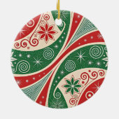 Kerstsfeer Keramisch Ornament (Achterkant)