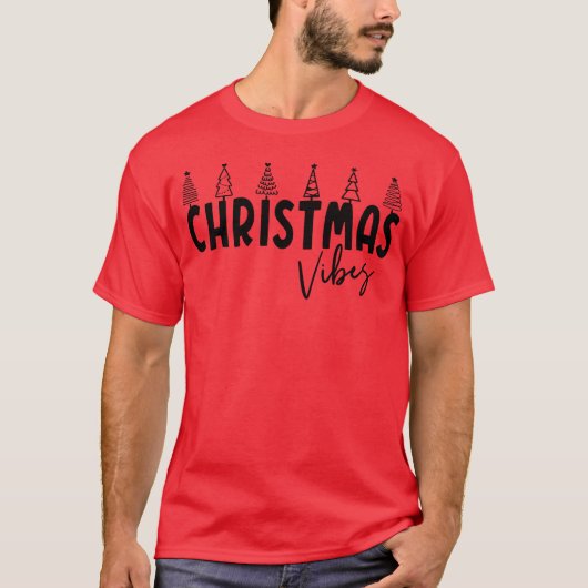 Kerstsfeer Kerstboom Prettig Kerstfeest T-shirt (Voorkant)