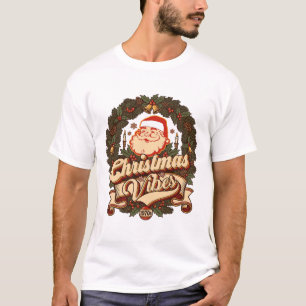 Kerstsfeer Kerstman Krans Bellen T-shirt