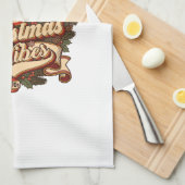 Kerstsfeer Kerstman Krans Bellen Theedoek (Quarter Fold)