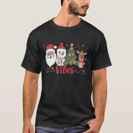 Kerstsfeer Kerstman Sneeuwman Rendier Vakantie T-shirt