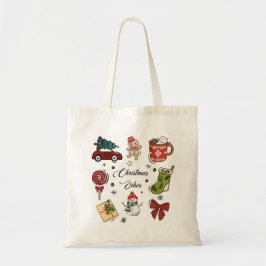 Kerstsfeer Kerststicker Verzameling Tote Bag