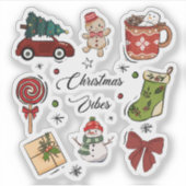 Kerstsfeer Kerststickerpakket Sticker (Voorkant)