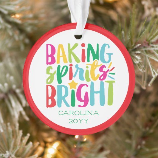 Kerstsfeer Kleurrijke Chef Koken Kerstmis Ornament (Boom)