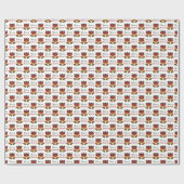 Kerstsfeer Klocken Cadeaupapier (Vlak)