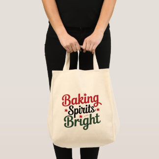 Kerstsfeer met bakgeesten tote bag