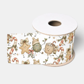 Kerstsfeer met Vintage Zoete Vrienden Grosgrain Lint