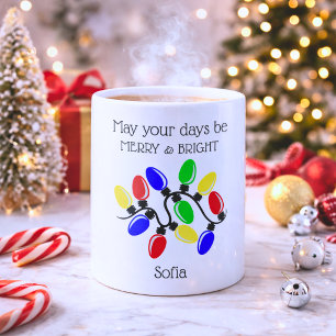 Kerstsfeer Monogram Koffiemok
