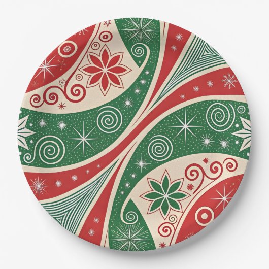 Kerstsfeer Papieren Bordje (Voorkant)