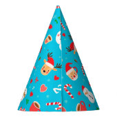 Kerstsfeer patroon feesthoedjes (Achterkant)