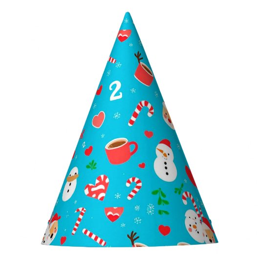 Kerstsfeer patroon feesthoedjes (Voorkant)