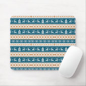 Kerstsfeer patroon muismat (Met muis)