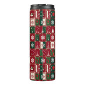 Kerstsfeer patroon thermosbeker (Achterkant)