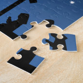 kerstsfeer puzzel met bijbelversie legpuzzel (Zijkant)