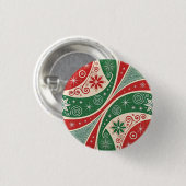 Kerstsfeer Ronde Button 3,2 Cm (Voorkant /achterkant)