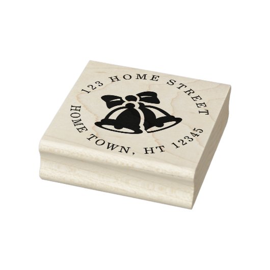 Kerstsfeer Ronde Retouradres Rubberstempel (Stempel)