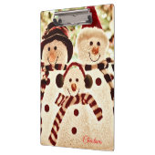 Kerstsfeer Sneeuwman Feest Klembord (Links)