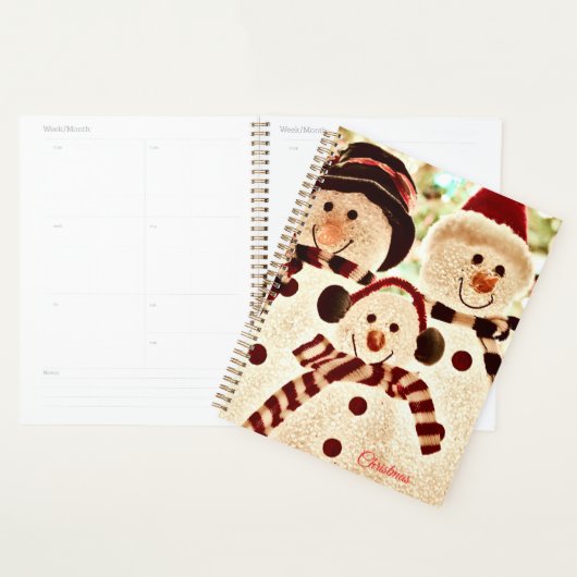 Kerstsfeer Sneeuwman Feest Planner (Display)