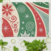 Kerstsfeer Theedoek (Gevouwen)