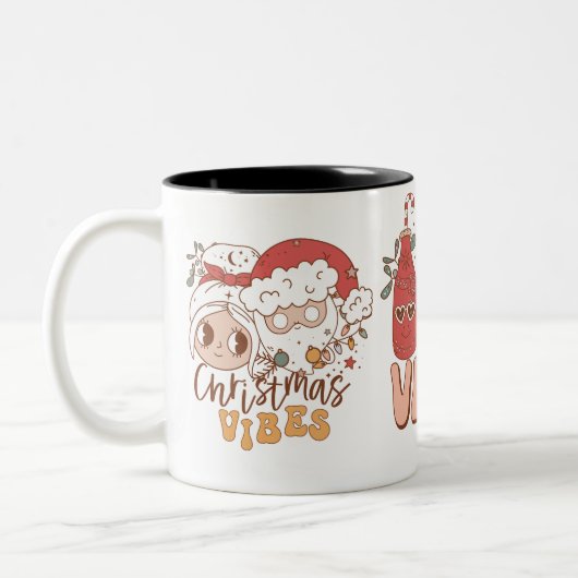 Kerstsfeer tweekleurige koffiemok (Links)