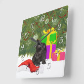 Kerstsfeer Vierkante Klok (Hoek)