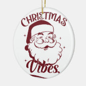 Kerstsfeer Vintage Design Keramisch Ornament (Links)