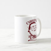 Kerstsfeer Vintage Design Koffiemok (Voorkant rechts)