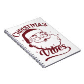 Kerstsfeer Vintage Design Notitieboek (Rechterzijde)