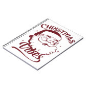 Kerstsfeer Vintage Design Notitieboek (Linkerzijde)