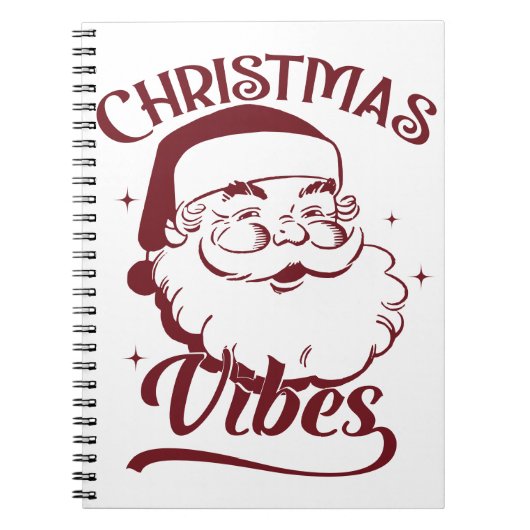 Kerstsfeer Vintage Design Notitieboek (Voorkant)