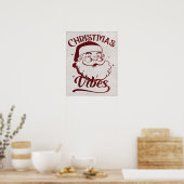 Kerstsfeer Vintage Design Poster (Keuken)